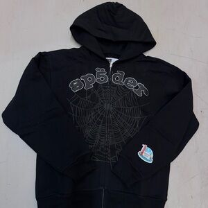 Sp5der Zip Up Hoodie